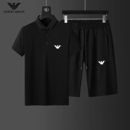 Armani Tracksuits Short Sleeved For Men #1436806 $48.00 USD, Wholesale Replica Armani Tracksuits