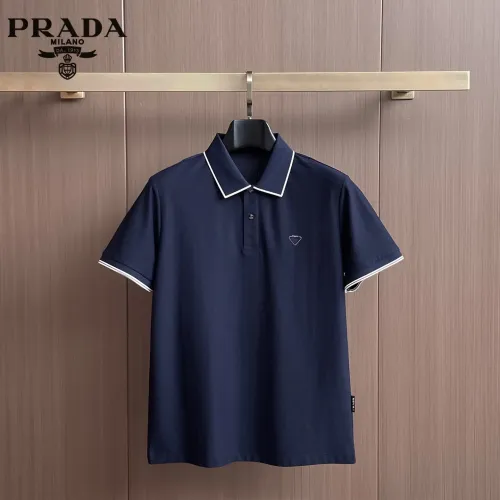 Prada T-Shirts Short Sleeved For Men #1436862 $48.00 USD, Wholesale Replica Prada T-Shirts
