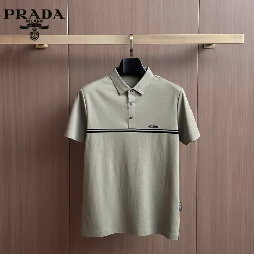 Prada T-Shirts Short Sleeved For Men #1436885 $48.00 USD, Wholesale Replica Prada T-Shirts