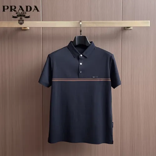 Prada T-Shirts Short Sleeved For Men #1436886 $48.00 USD, Wholesale Replica Prada T-Shirts