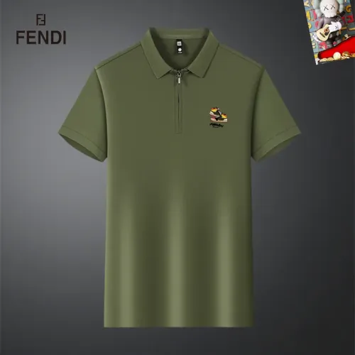Fendi T-Shirts Short Sleeved For Men #1437017 $34.00 USD, Wholesale Replica Fendi T-Shirts