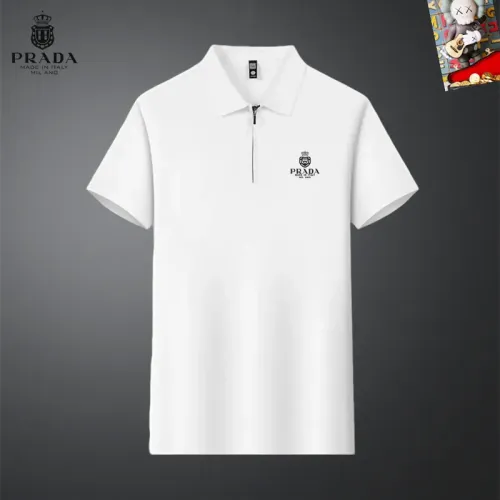 Prada T-Shirts Short Sleeved For Men #1437055 $34.00 USD, Wholesale Replica Prada T-Shirts