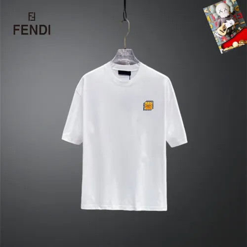 Fendi T-Shirts Short Sleeved For Unisex #1437088 $25.00 USD, Wholesale Replica Fendi T-Shirts