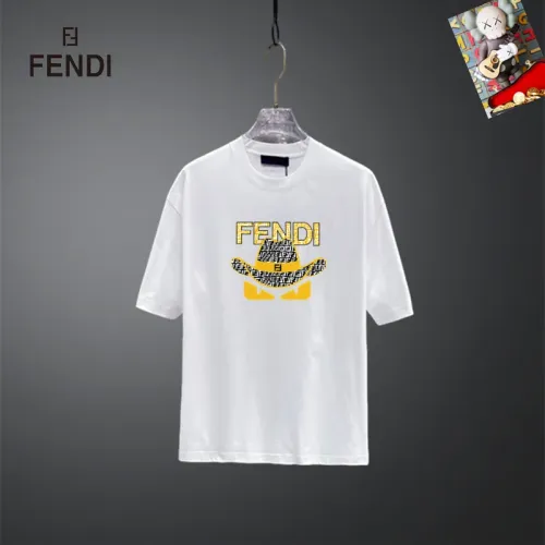 Fendi T-Shirts Short Sleeved For Unisex #1437090 $25.00 USD, Wholesale Replica Fendi T-Shirts