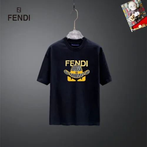 Fendi T-Shirts Short Sleeved For Unisex #1437091 $25.00 USD, Wholesale Replica Fendi T-Shirts