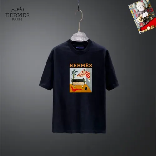 Hermes T-Shirts Short Sleeved For Unisex #1437123 $25.00 USD, Wholesale Replica Hermes T-Shirts