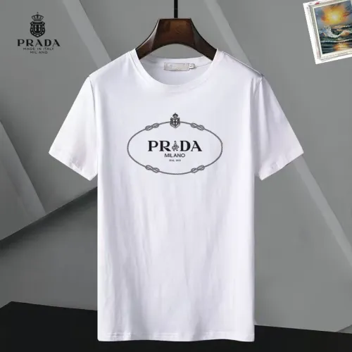 Prada T-Shirts Short Sleeved For Unisex #1437130 $25.00 USD, Wholesale Replica Prada T-Shirts