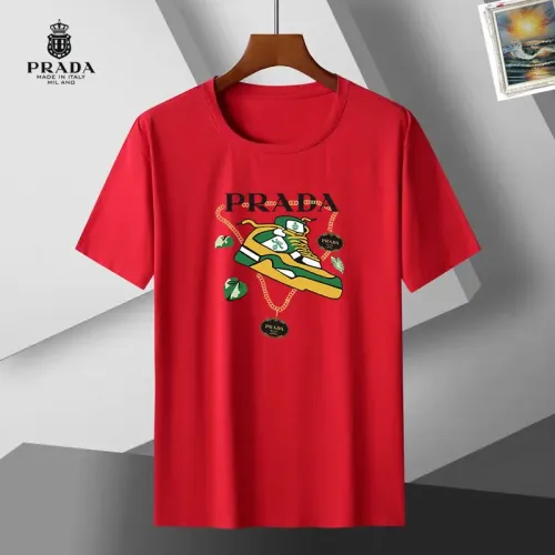 Prada T-Shirts Short Sleeved For Unisex #1437154 $25.00 USD, Wholesale Replica Prada T-Shirts