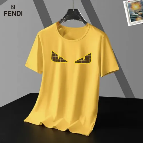 Fendi T-Shirts Short Sleeved For Unisex #1437170 $25.00 USD, Wholesale Replica Fendi T-Shirts