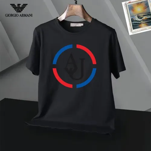 Replica Armani T-Shirts Short Sleeved For Unisex #1437177 $25.00 USD for Wholesale
