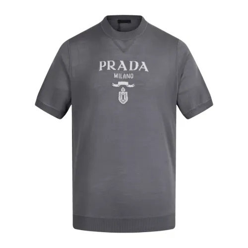 Prada T-Shirts Short Sleeved For Unisex #1437185 $68.00 USD, Wholesale Replica Prada T-Shirts