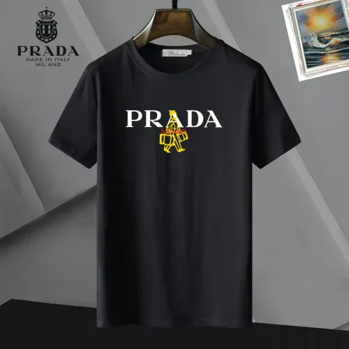 Prada T-Shirts Short Sleeved For Unisex #1437222 $25.00 USD, Wholesale Replica Prada T-Shirts
