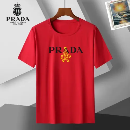 Prada T-Shirts Short Sleeved For Unisex #1437223 $25.00 USD, Wholesale Replica Prada T-Shirts