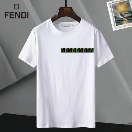 Fendi T-Shirts Short Sleeved For Unisex #1437229 $25.00 USD, Wholesale Replica Fendi T-Shirts