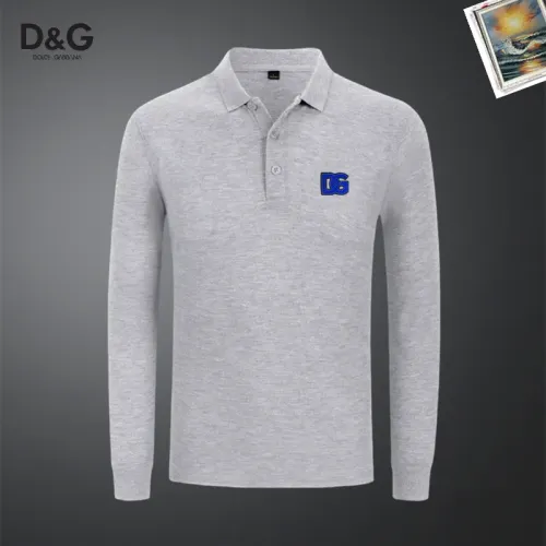 Dolce &amp; Gabbana D&amp;G T-Shirts Long Sleeved For Men #1437273 $40.00 USD, Wholesale Replica Dolce &amp; Gabbana D&amp;G T-Shirts