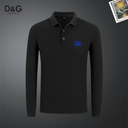 Dolce &amp; Gabbana D&amp;G T-Shirts Long Sleeved For Men #1437279 $40.00 USD, Wholesale Replica Dolce &amp; Gabbana D&amp;G T-Shirts
