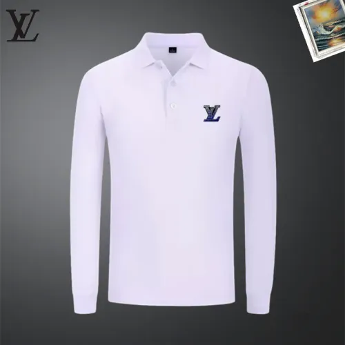 Louis Vuitton LV T-Shirts Long Sleeved For Men #1437292 $40.00 USD, Wholesale Replica Louis Vuitton LV T-Shirts