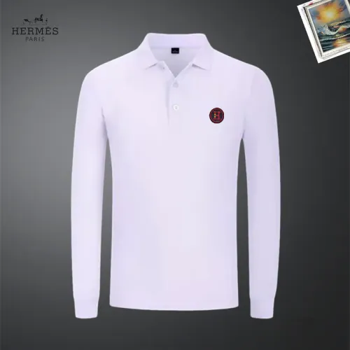 Hermes T-Shirts Long Sleeved For Men #1437298 $40.00 USD, Wholesale Replica Hermes T-Shirts