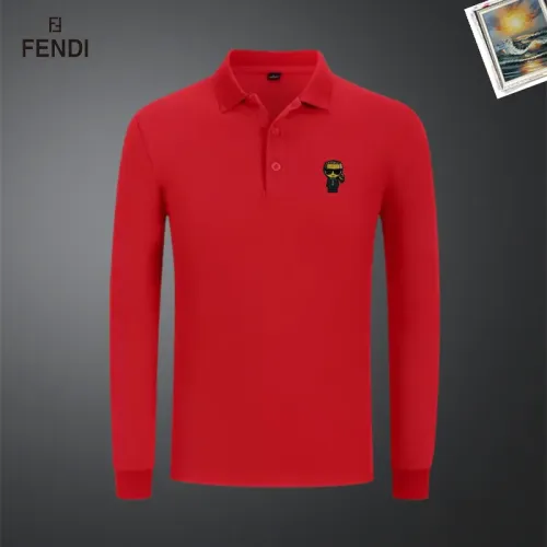 Fendi T-Shirts Long Sleeved For Men #1437339 $40.00 USD, Wholesale Replica Fendi T-Shirts