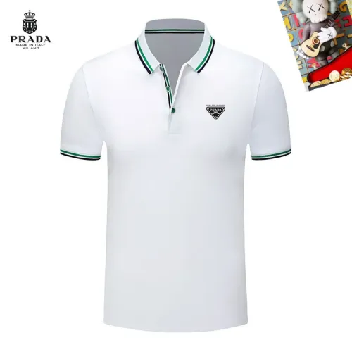 Prada T-Shirts Short Sleeved For Men #1437409 $29.00 USD, Wholesale Replica Prada T-Shirts