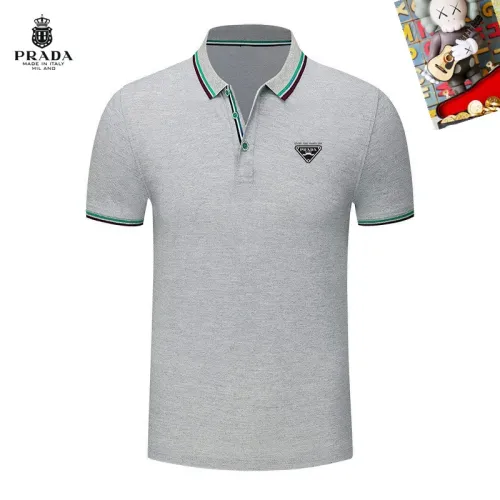 Prada T-Shirts Short Sleeved For Men #1437410 $29.00 USD, Wholesale Replica Prada T-Shirts