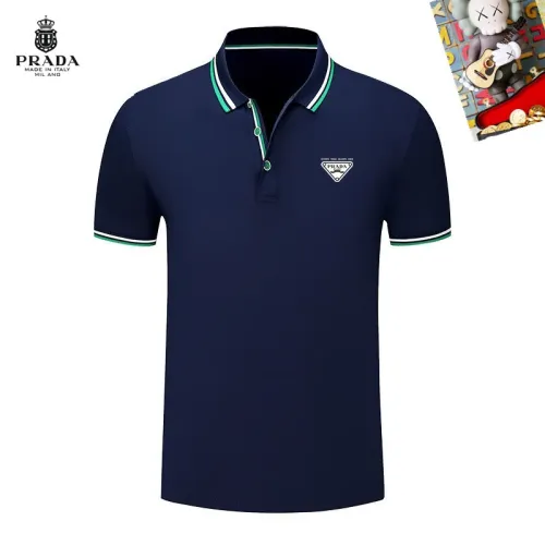 Prada T-Shirts Short Sleeved For Men #1437414 $29.00 USD, Wholesale Replica Prada T-Shirts