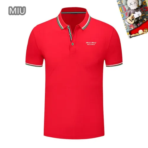 MIU MIU T-Shirts Short Sleeved For Men #1437435 $29.00 USD, Wholesale Replica MIU MIU T-Shirts