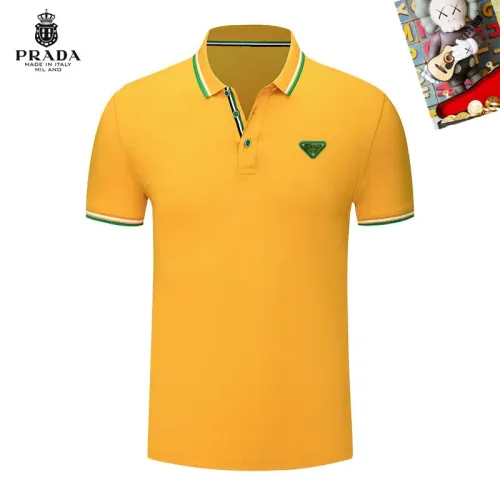 Prada T-Shirts Short Sleeved For Men #1437458 $29.00 USD, Wholesale Replica Prada T-Shirts