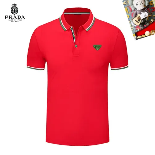 Prada T-Shirts Short Sleeved For Men #1437459 $29.00 USD, Wholesale Replica Prada T-Shirts