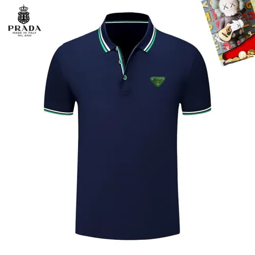 Prada T-Shirts Short Sleeved For Men #1437461 $29.00 USD, Wholesale Replica Prada T-Shirts