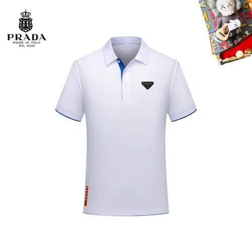 Prada T-Shirts Short Sleeved For Men #1437512 $29.00 USD, Wholesale Replica Prada T-Shirts