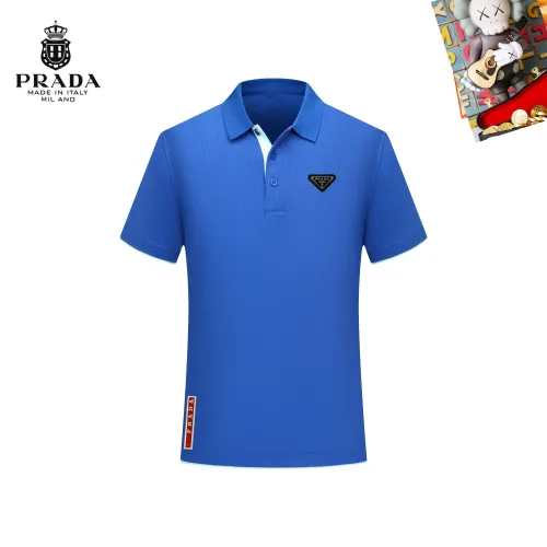 Prada T-Shirts Short Sleeved For Men #1437513 $29.00 USD, Wholesale Replica Prada T-Shirts