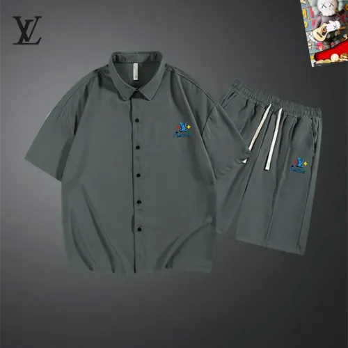 Louis Vuitton LV Tracksuits Short Sleeved For Men #1437559 $48.00 USD, Wholesale Replica Louis Vuitton LV Tracksuits