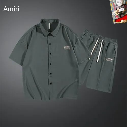 Amiri Tracksuits Short Sleeved For Men #1437574 $48.00 USD, Wholesale Replica Amiri Tracksuits