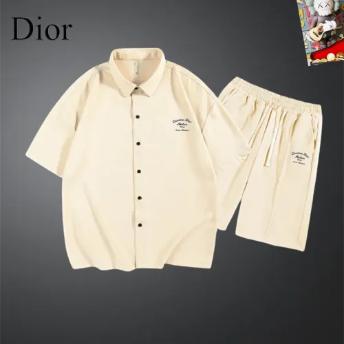 Christian Dior Tracksuits Short Sleeved For Men #1437588 $48.00 USD, Wholesale Replica Christian Dior Tracksuits