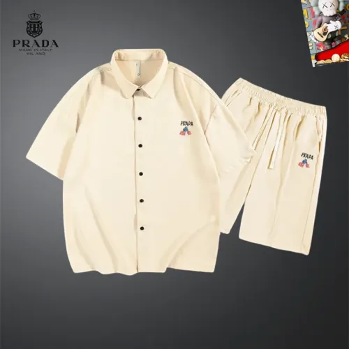 Prada Tracksuits Short Sleeved For Men #1437594 $48.00 USD, Wholesale Replica Prada Tracksuits