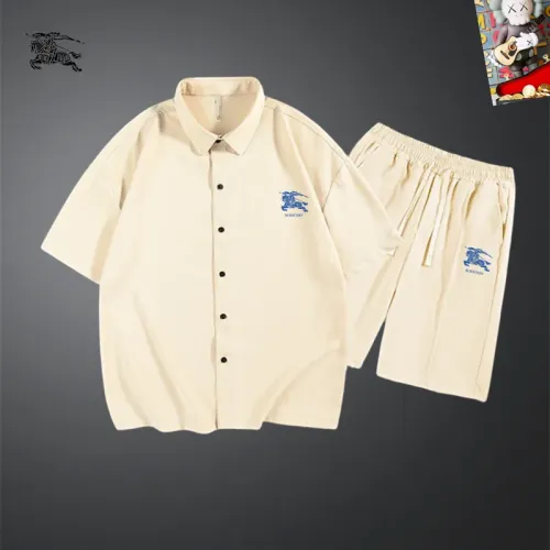 Burberry Tracksuits Short Sleeved For Men #1437615 $48.00 USD, Wholesale Replica Burberry Tracksuits