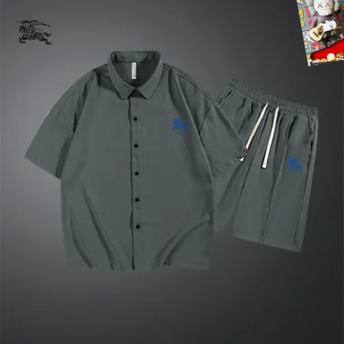 Burberry Tracksuits Short Sleeved For Men #1437616 $48.00 USD, Wholesale Replica Burberry Tracksuits