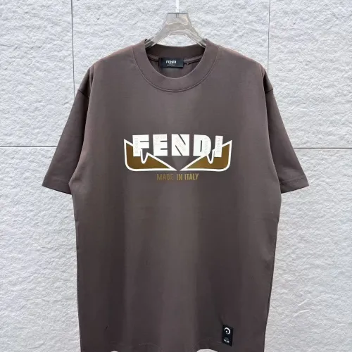 Fendi T-Shirts Short Sleeved For Unisex #1437619 $36.00 USD, Wholesale Replica Fendi T-Shirts