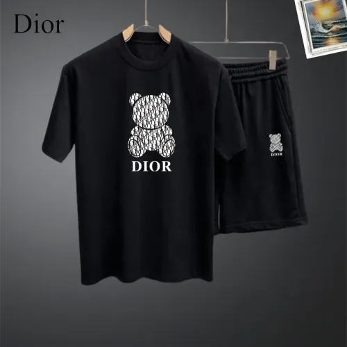Christian Dior Tracksuits Short Sleeved For Men #1437697 $48.00 USD, Wholesale Replica Christian Dior Tracksuits