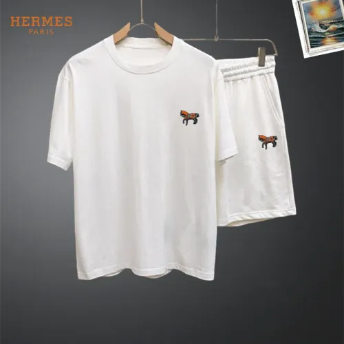 Hermes Tracksuits Short Sleeved For Men #1437701 $48.00 USD, Wholesale Replica Hermes Tracksuits