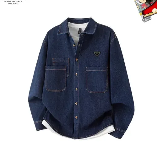 Prada Jackets Long Sleeved For Men #1437777 $60.00 USD, Wholesale Replica Prada Jackets