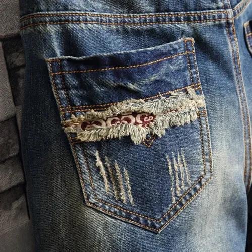 Replica Philipp Plein PP Jeans For Men #1437791 $40.00 USD for Wholesale