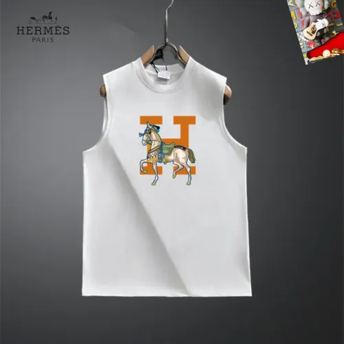 Hermes T-Shirts Sleeveless For Unisex #1437868 $25.00 USD, Wholesale Replica Hermes T-Shirts