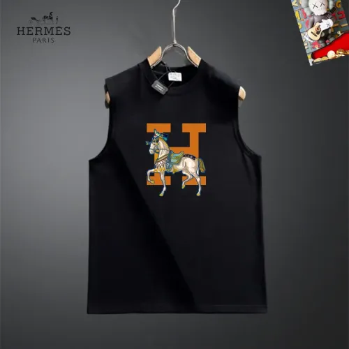 Hermes T-Shirts Sleeveless For Unisex #1437869 $25.00 USD, Wholesale Replica Hermes T-Shirts