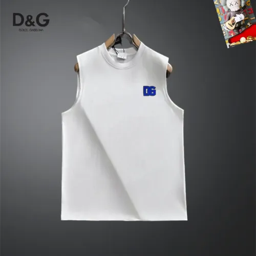 Dolce &amp; Gabbana D&amp;G T-Shirts Sleeveless For Unisex #1437886 $25.00 USD, Wholesale Replica Dolce &amp; Gabbana D&amp;G T-Shirts