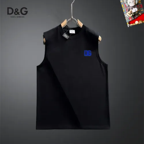 Dolce &amp; Gabbana D&amp;G T-Shirts Sleeveless For Unisex #1437887 $25.00 USD, Wholesale Replica Dolce &amp; Gabbana D&amp;G T-Shirts