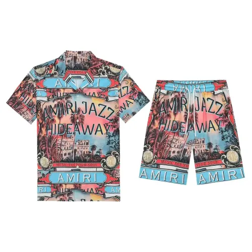 Amiri Tracksuits Short Sleeved For Men #1437904 $52.00 USD, Wholesale Replica Amiri Tracksuits