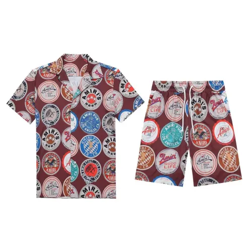 Amiri Tracksuits Short Sleeved For Men #1437905 $52.00 USD, Wholesale Replica Amiri Tracksuits