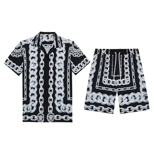 Versace Tracksuits Short Sleeved For Men #1437914 $52.00 USD, Wholesale Replica Versace Tracksuits